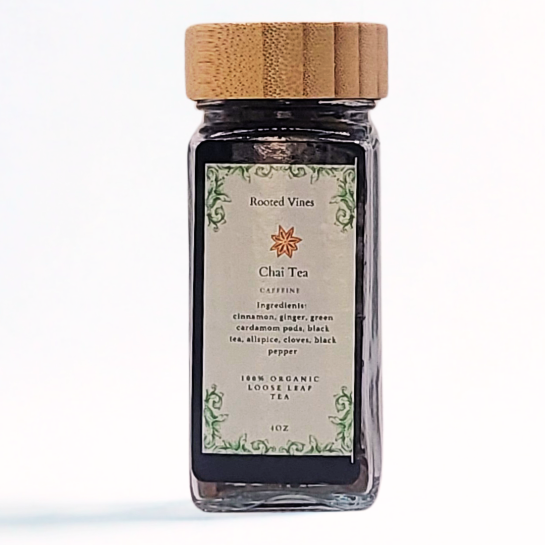 Chai Tea – Spiced Black Tea Blend | Bold, Energizing, and Comforting (4oz)