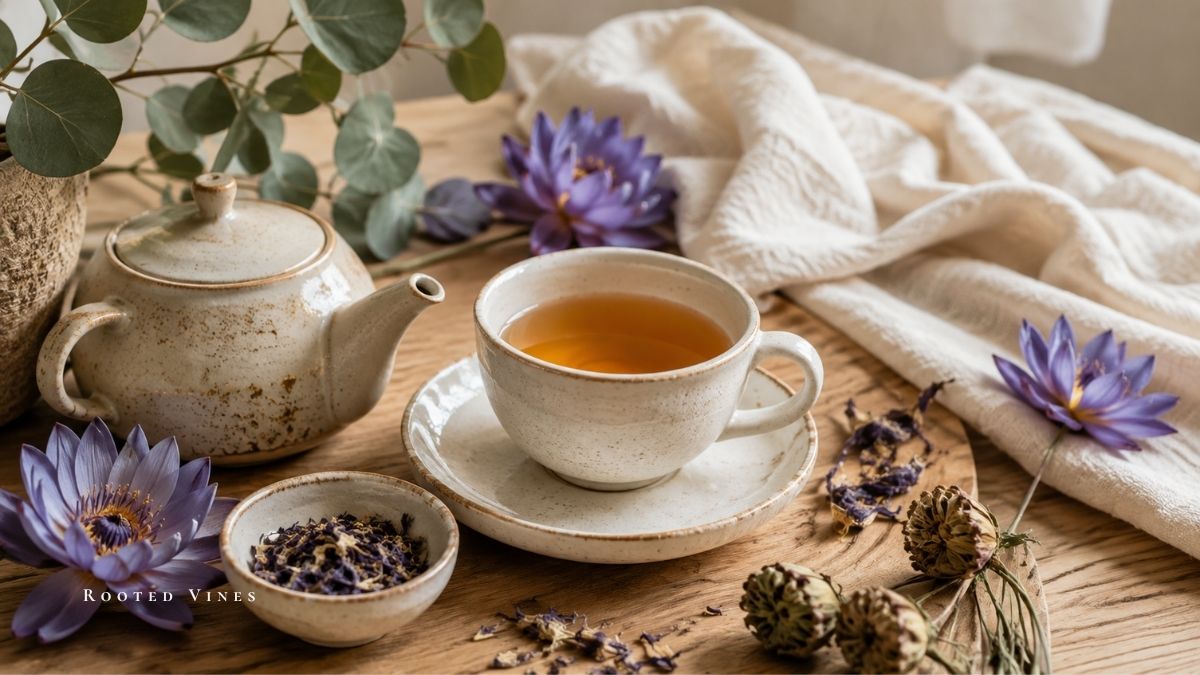 Blue Lotus Tea: A Beautiful Ritual for Slowing Down + Vanilla Honey Latte Recipe
