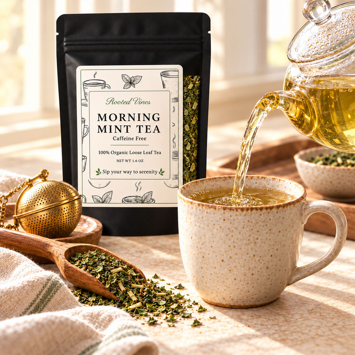 Morning Mint Herbal Tea