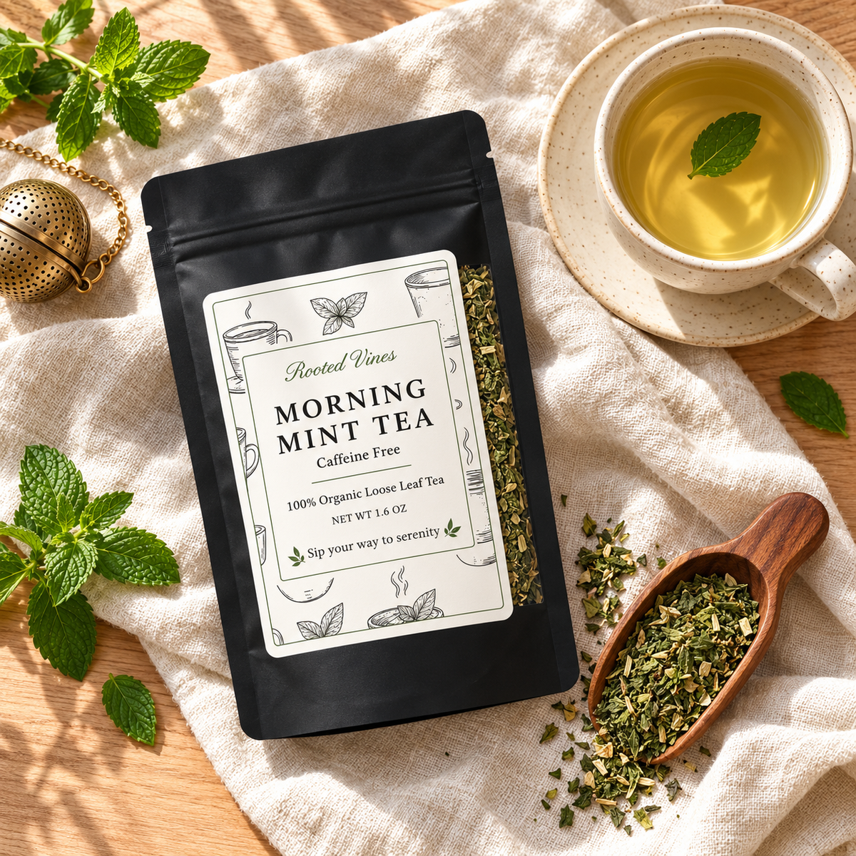 Morning Mint Herbal Tea