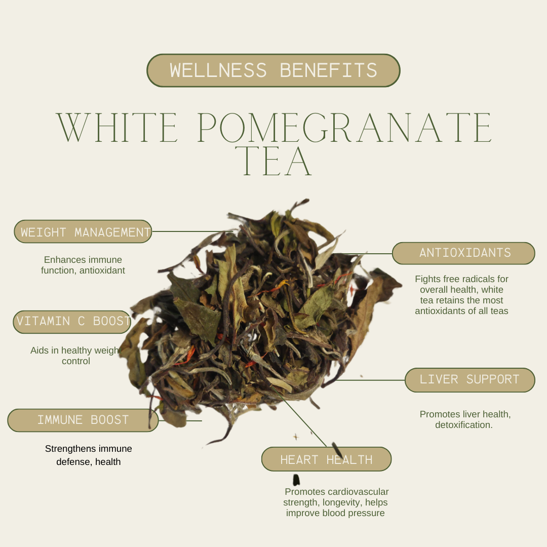 White Pomegranate Tea Rooted Vines