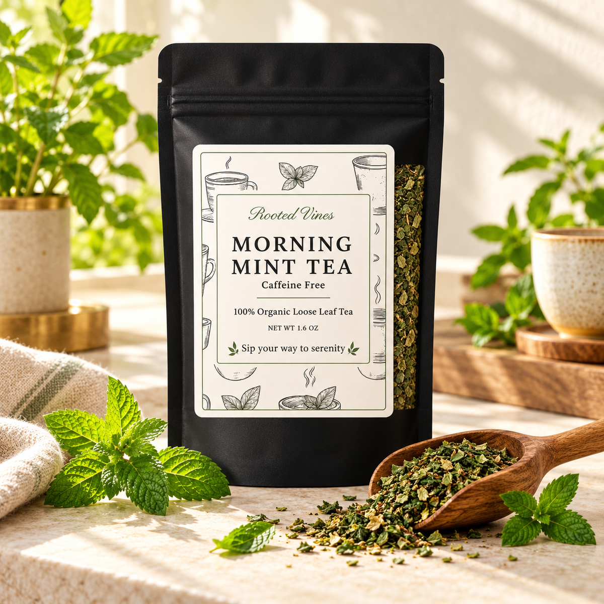 Morning Mint Herbal Tea
