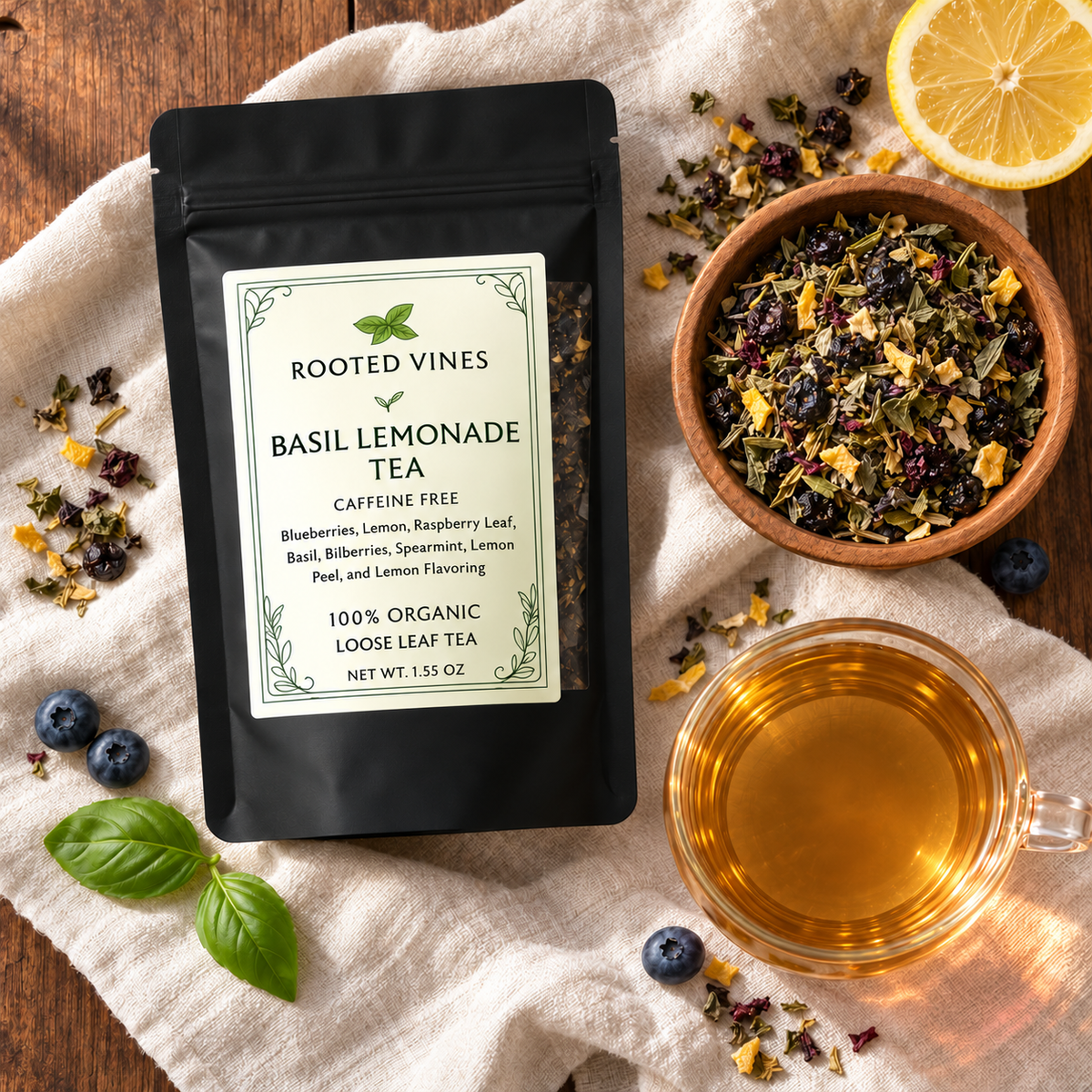 Basil Lemonade Herbal Tea