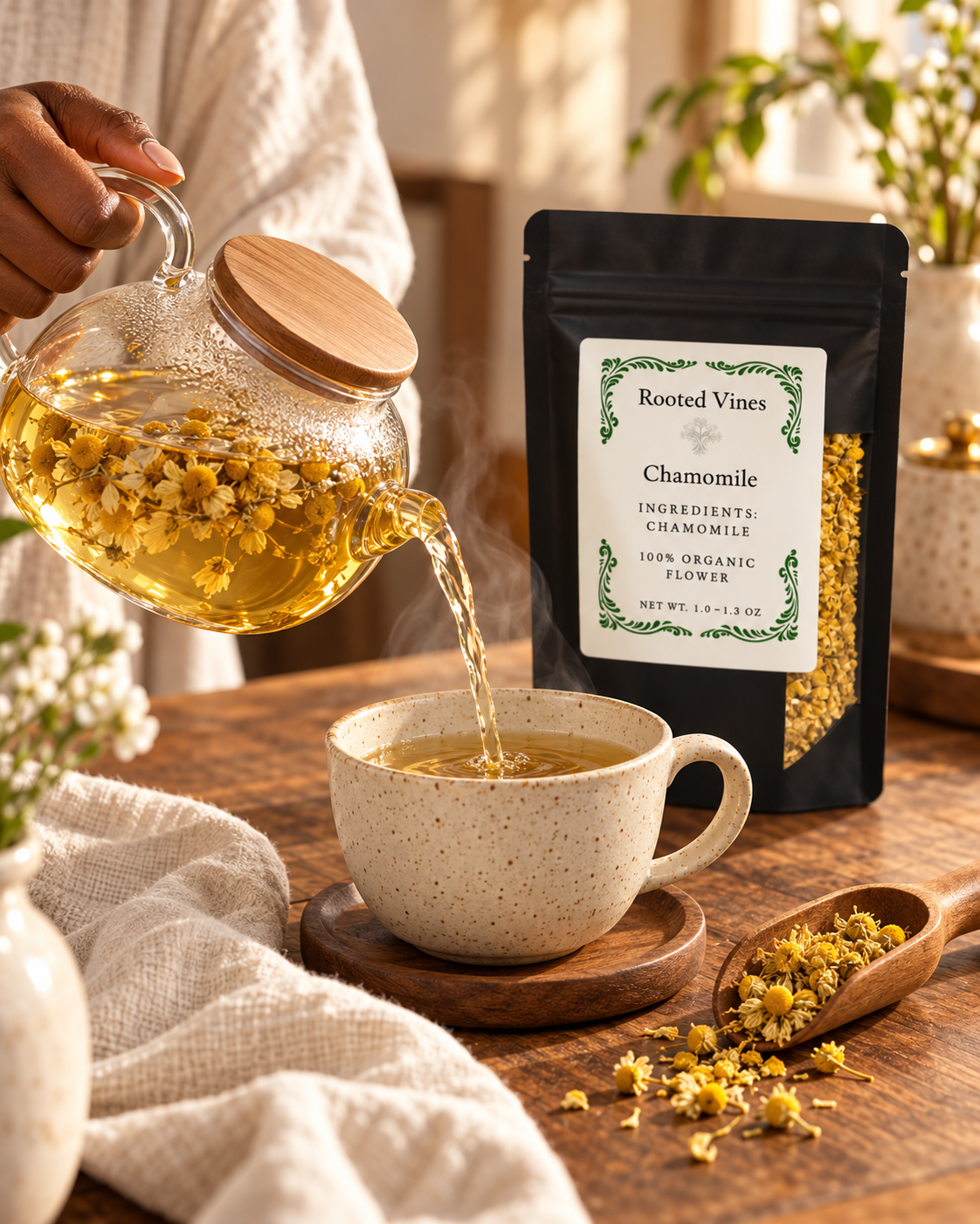 Chamomile Flowers Herbal Tea