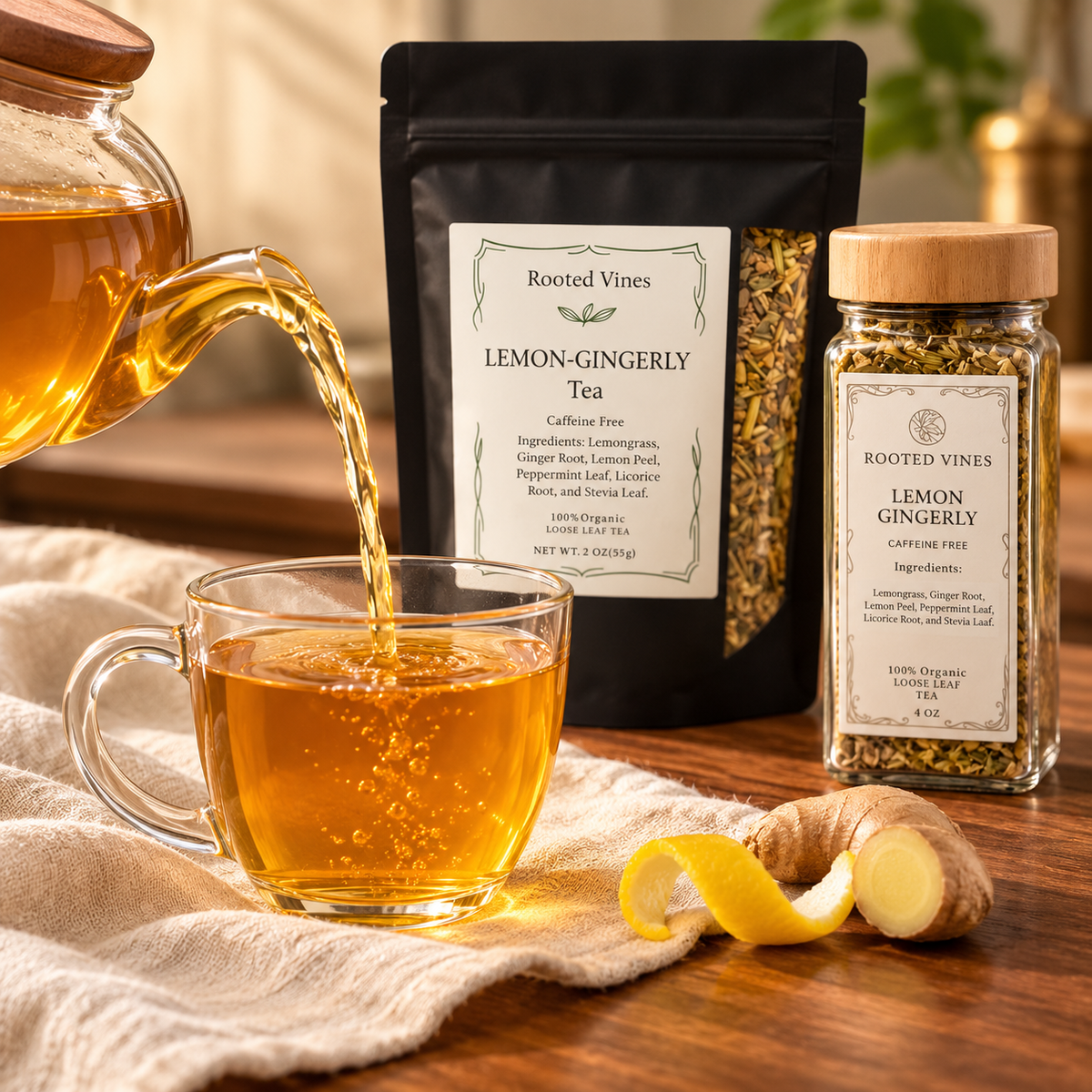 Lemon Gingerly Herbal Tea