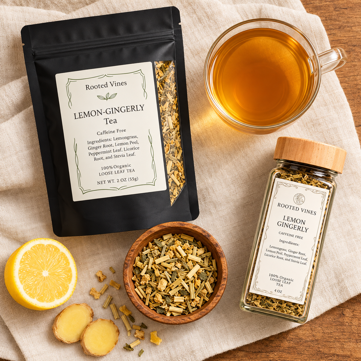 Lemon Gingerly Herbal Tea