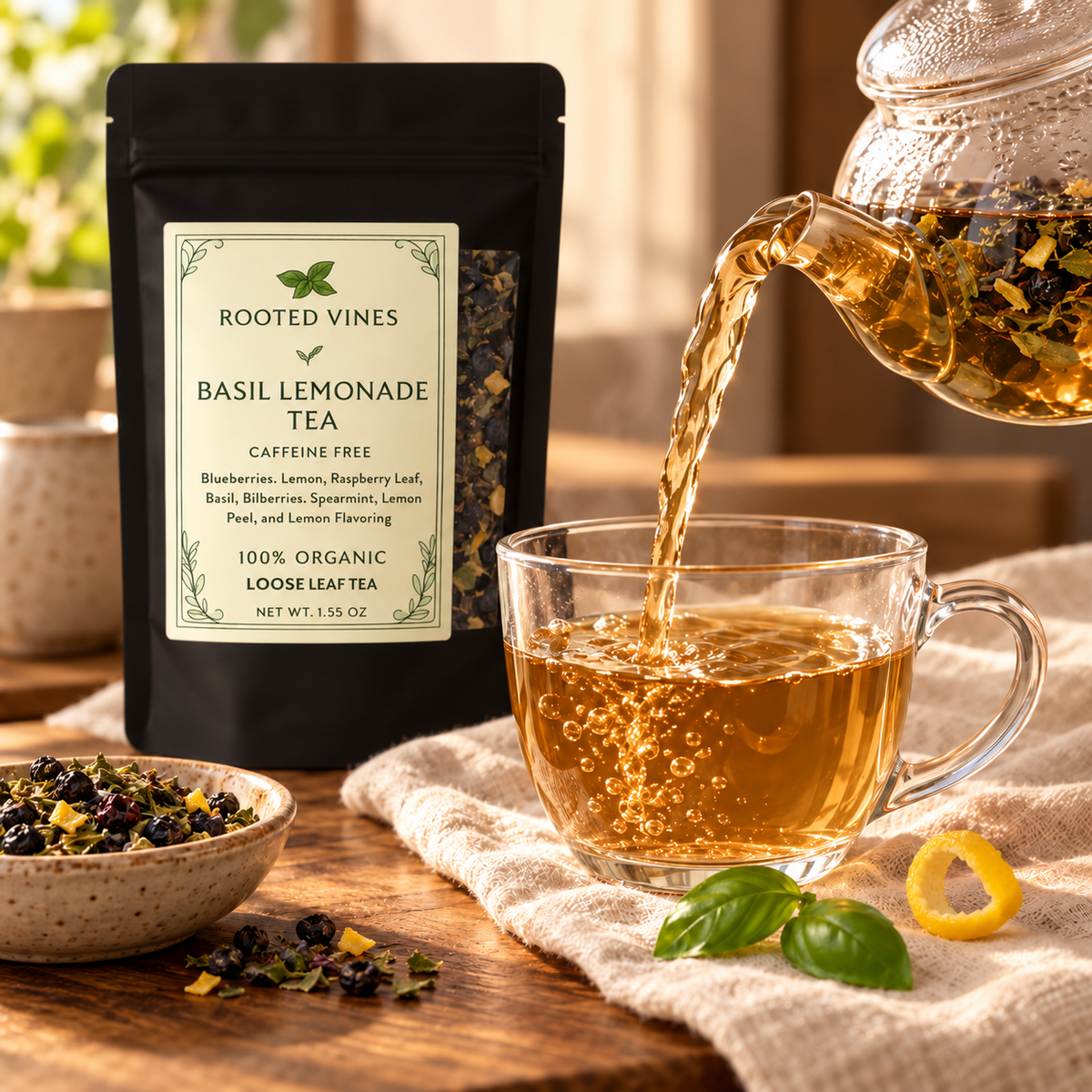 Basil Lemonade Herbal Tea