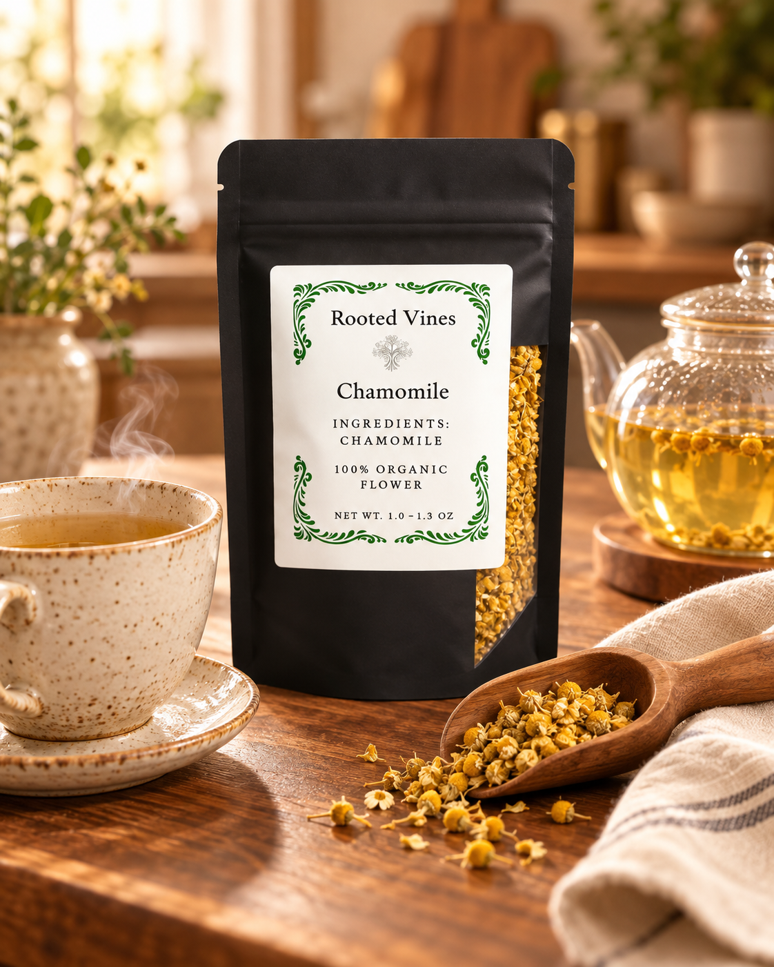 Chamomile Flowers Herbal Tea