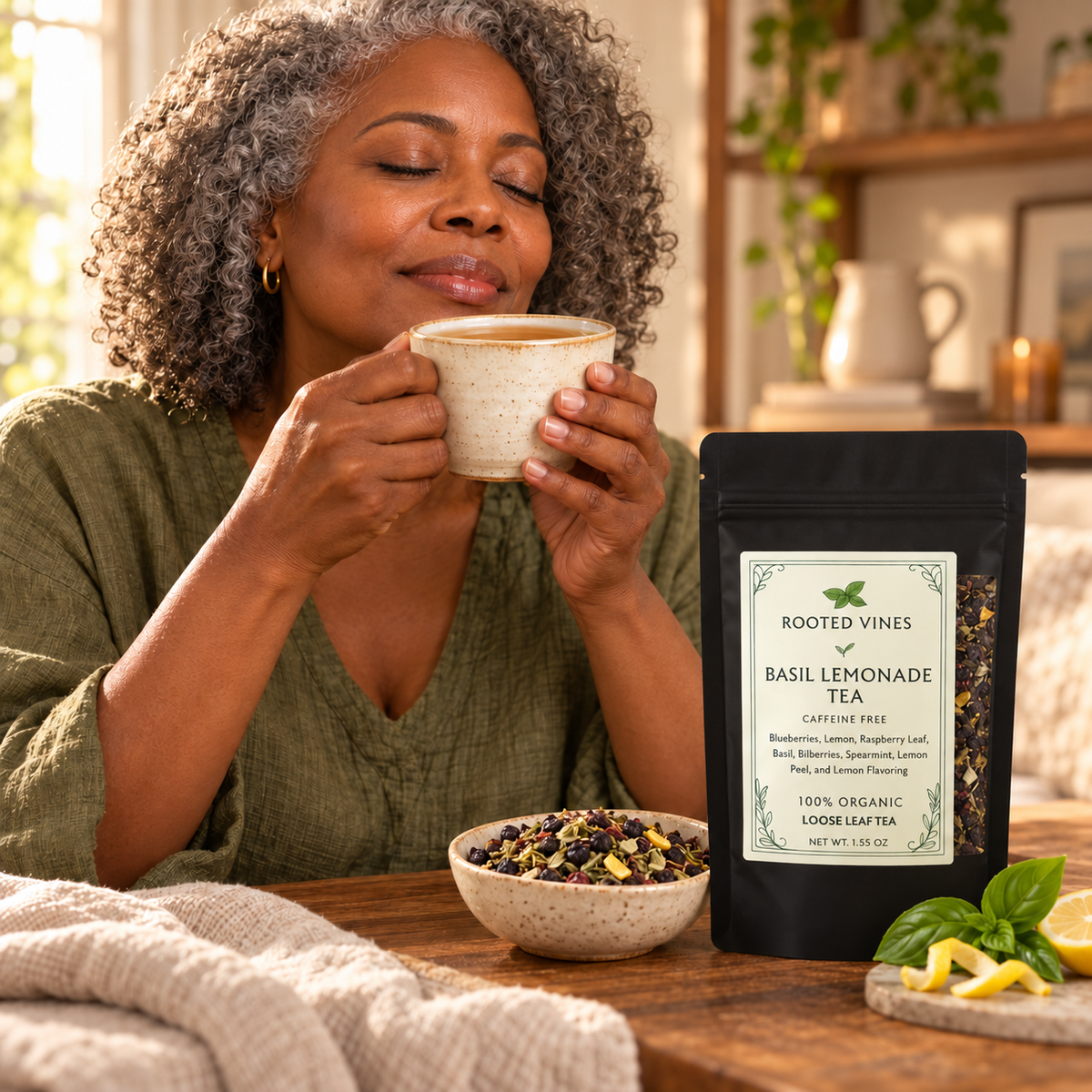 Basil Lemonade Herbal Tea