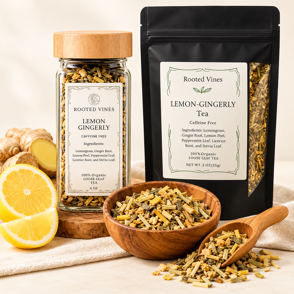Lemon Gingerly Herbal Tea
