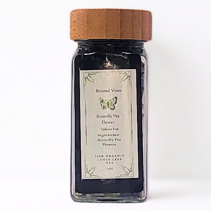 Butterfly Pea Flower Tea – Color-Changing, Caffeine-Free (4oz)