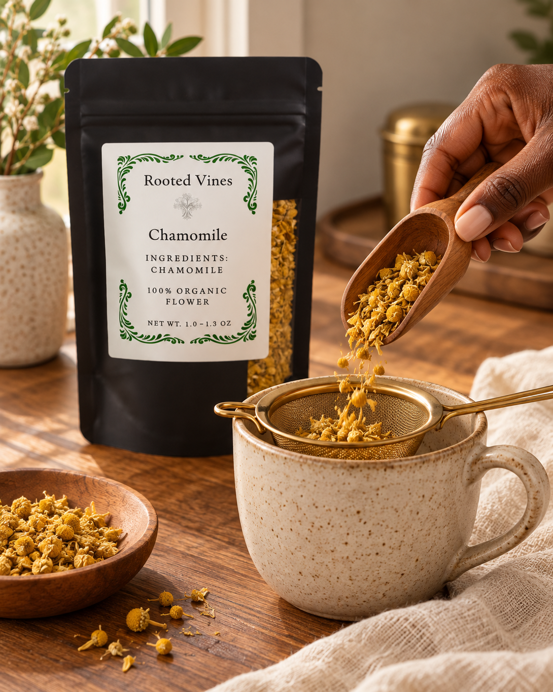Chamomile Flowers Herbal Tea