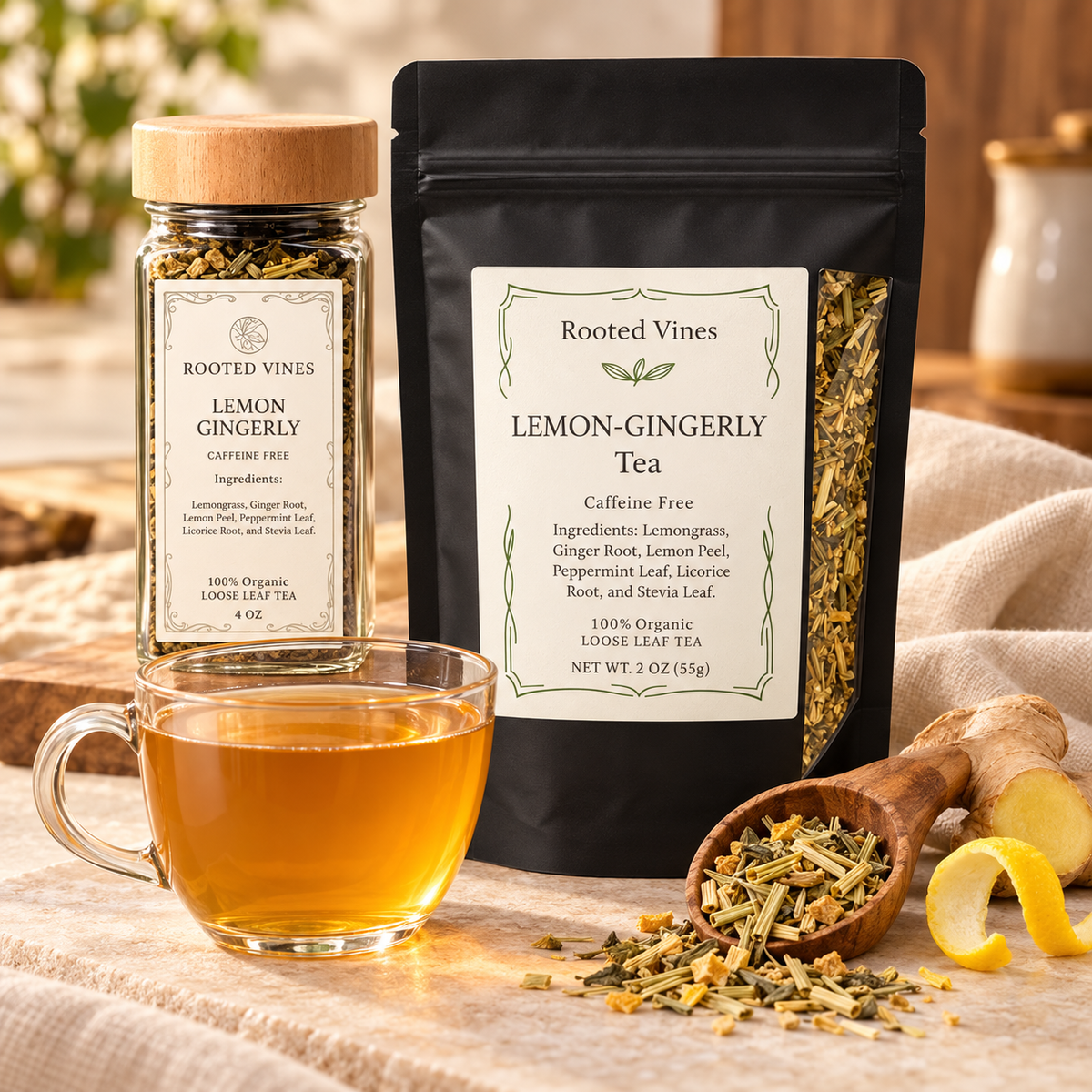Lemon Gingerly Herbal Tea