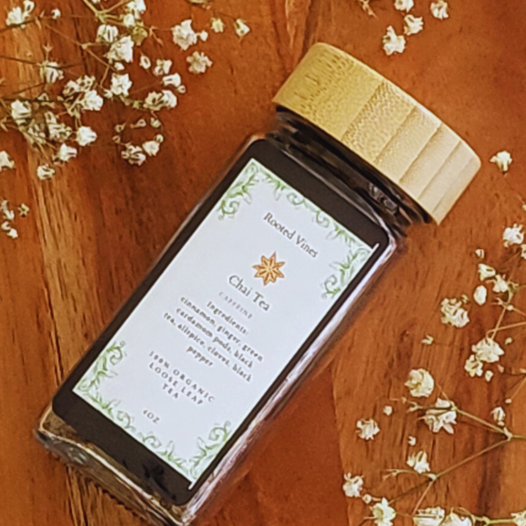 Chai Tea – Spiced Black Tea Blend | Bold, Energizing, and Comforting (4oz)