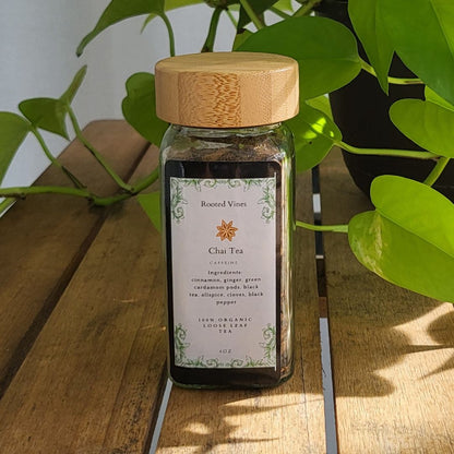 Chai Tea – Spiced Black Tea Blend | Bold, Energizing, and Comforting (4oz)
