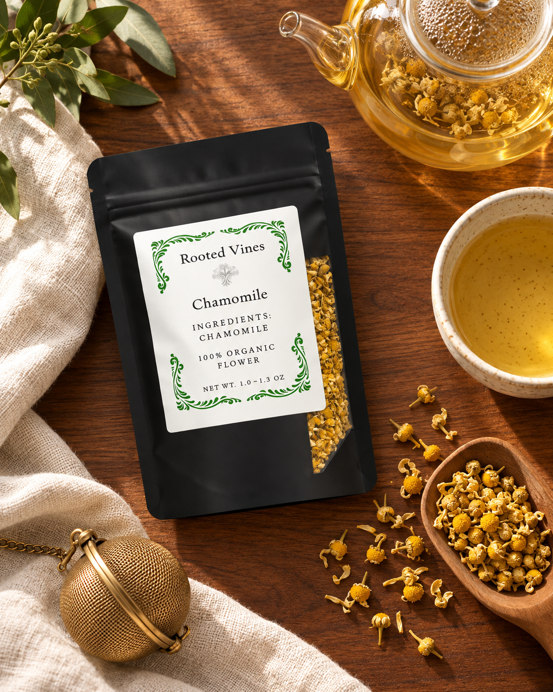 Chamomile Flowers Herbal Tea