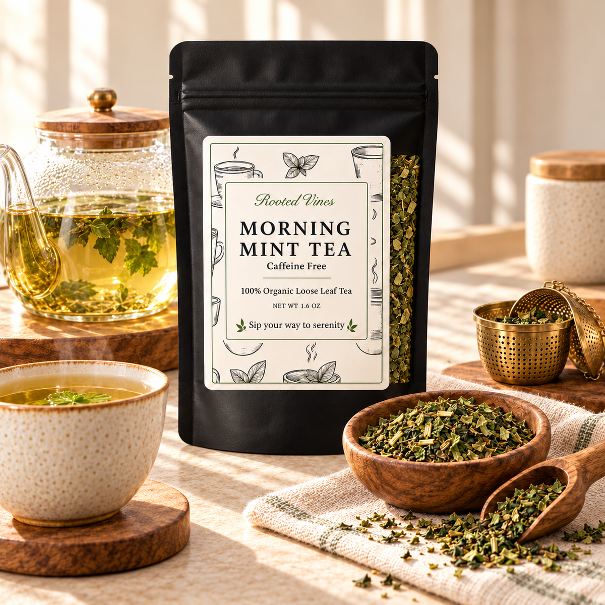 Morning Mint Herbal Tea