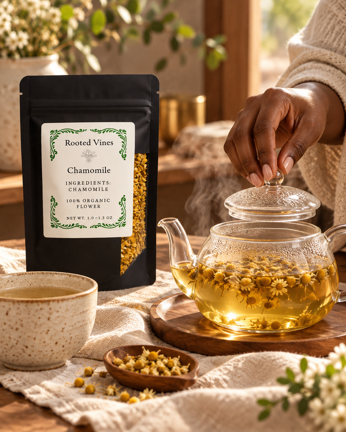 Chamomile Flowers Herbal Tea