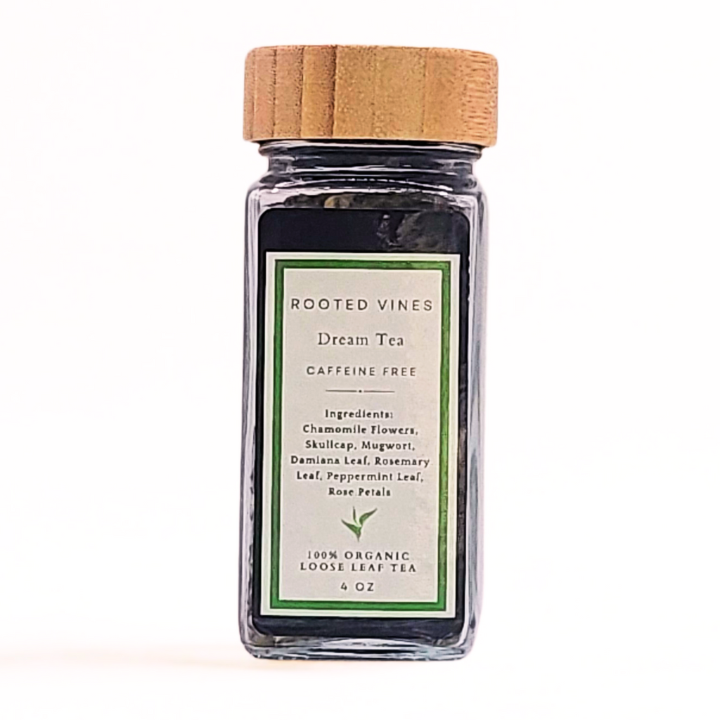 Dream Tea – Calming Herbal Sleep Blend | Caffeine-Free, Floral & Grounding (4 oz)