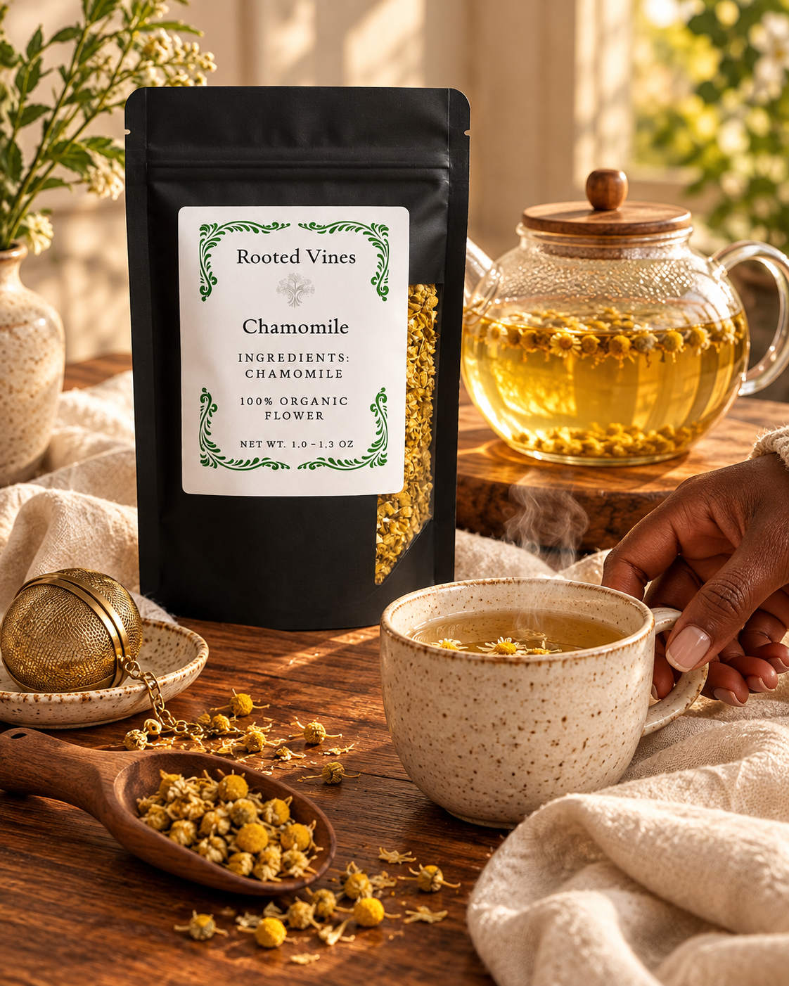 Chamomile Flowers Herbal Tea