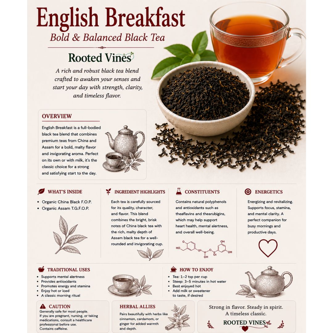 English Breakfast Tea | Organic Black Tea | Loose Leaf Tea