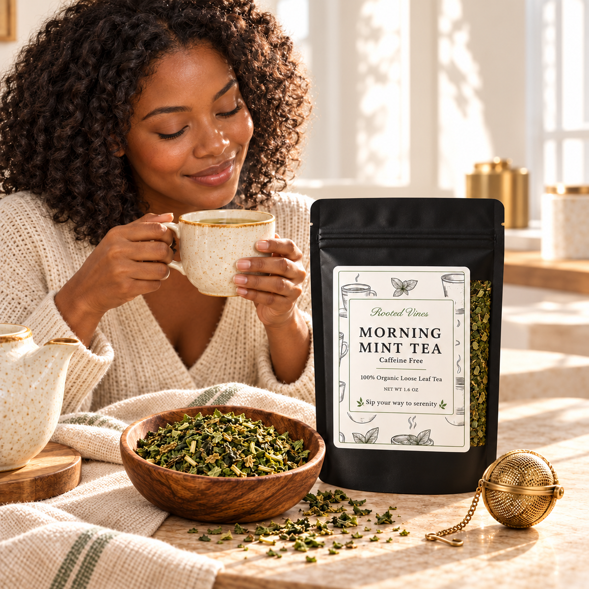 Morning Mint Herbal Tea