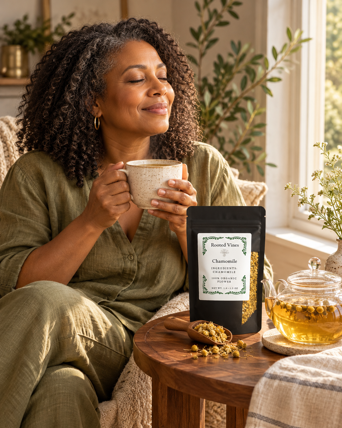 Chamomile Flowers Herbal Tea