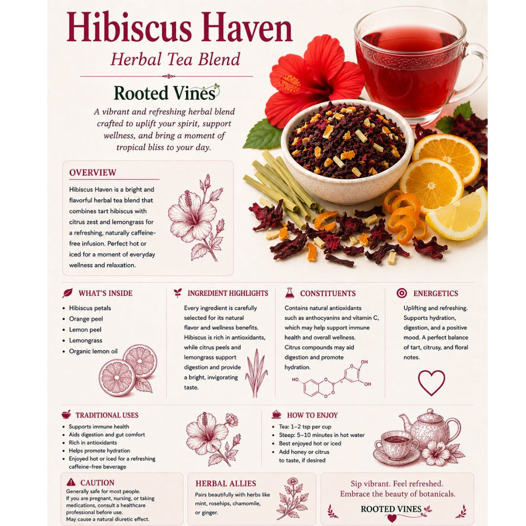 Hibiscus Haven Tea | Organic Herbal Tea | Loose Leaf Tea