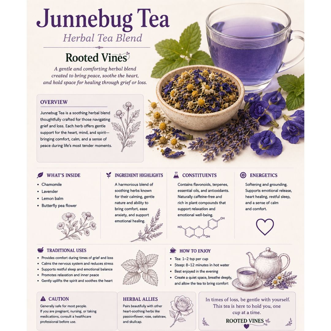Junnebug Tea | Calming Herbal Tea for Emotional Support