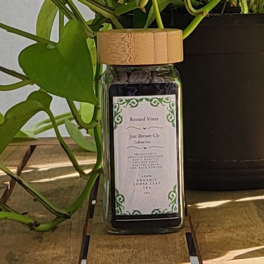 Just Brew It Up – Caffeine-Free Coffee Alternative | Rooted, Bold & Nourishing (4oz)