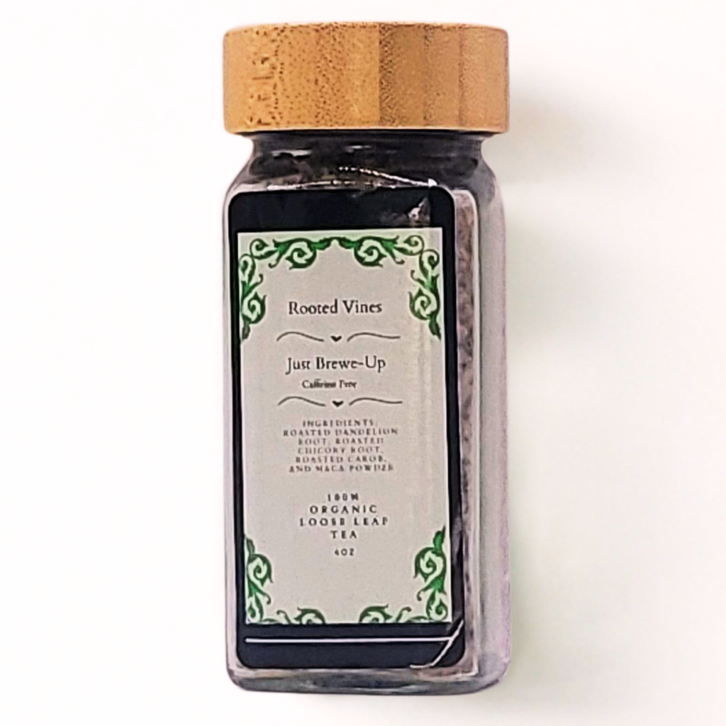 Just Brew It Up – Caffeine-Free Coffee Alternative | Rooted, Bold & Nourishing (4oz)