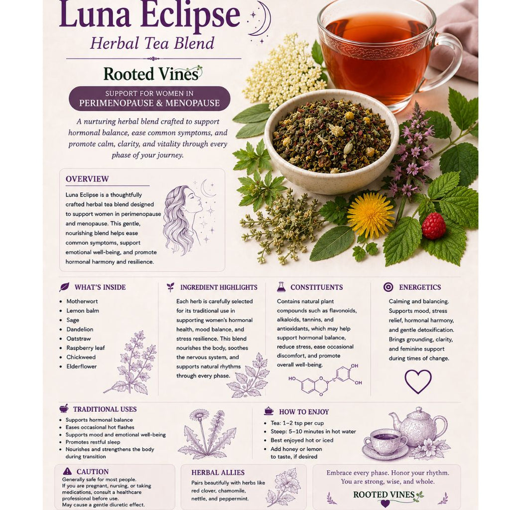 Luna Eclipse Tea | Organic Herbal Tea | Caffeine-Free Blend