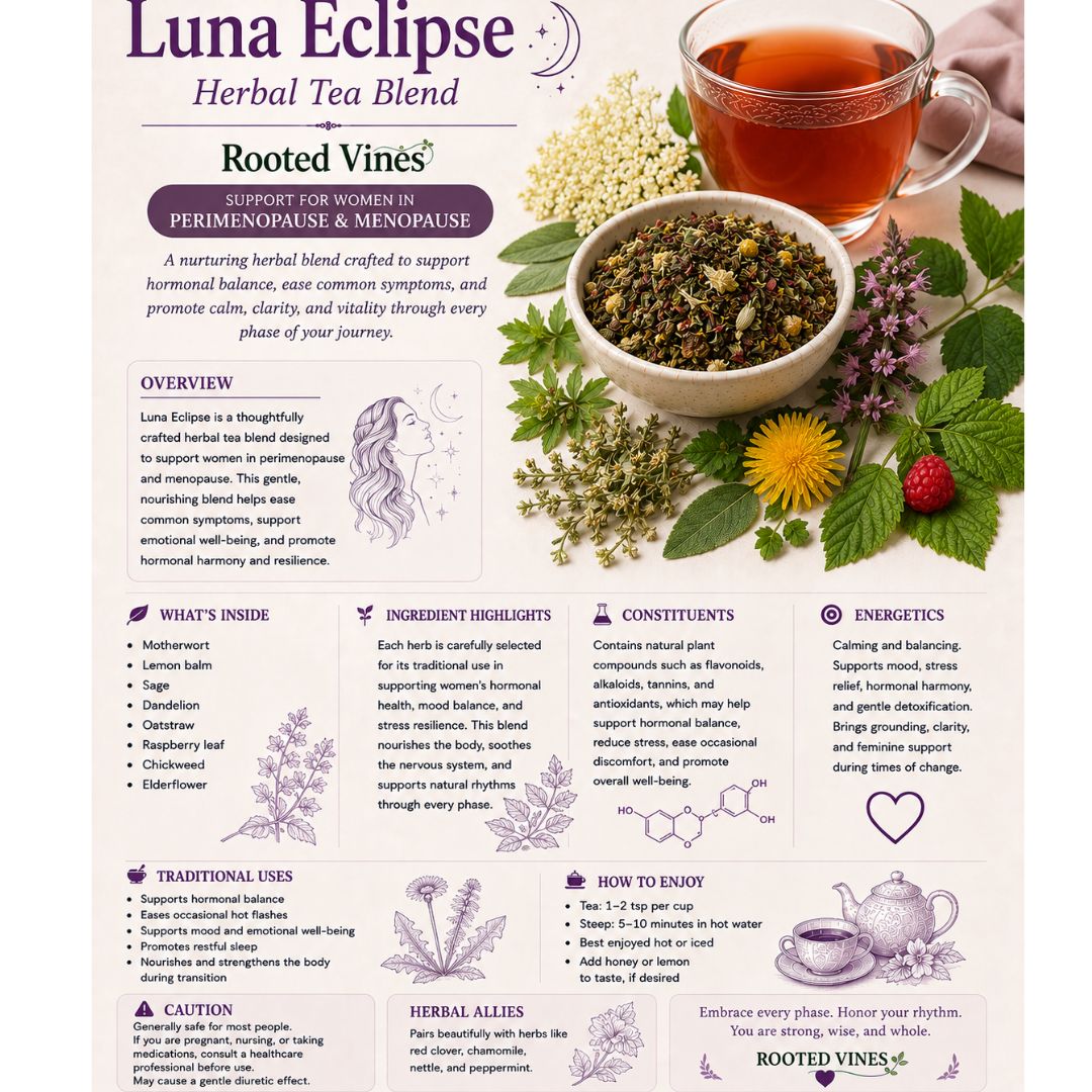 Luna Eclipse Tea | Organic Herbal Tea | Caffeine-Free Blend