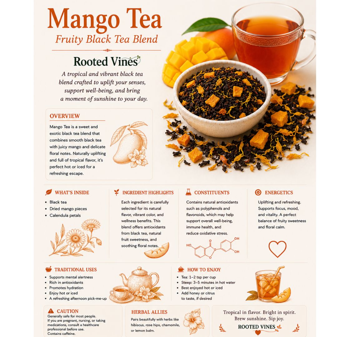 Mango Tea | Black Tea with Mango | Loose Leaf Tea