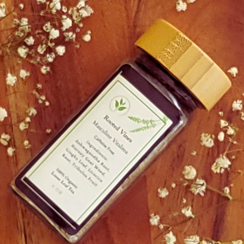 Masculine VitaliTea – Adaptogenic Herbal Blend | Grounding, Energizing & Caffeine-Free (4oz)