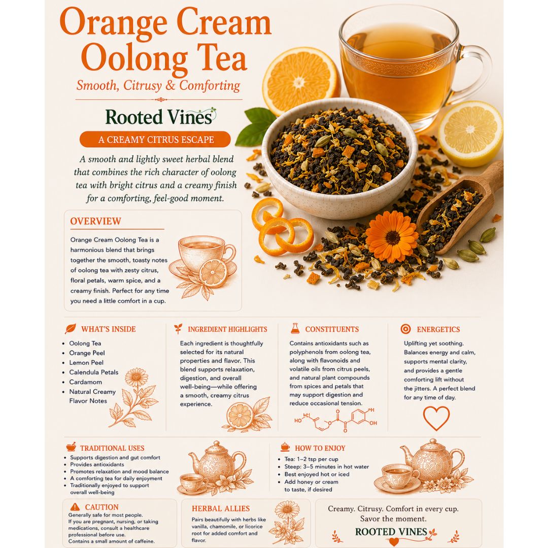 Orange Cream Oolong Tea | Oolong Loose Leaf Tea