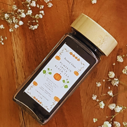 Pumpkin Spice Black Tea – Cozy Autumn Blend | Energizing, Festive & Bold (4 oz)