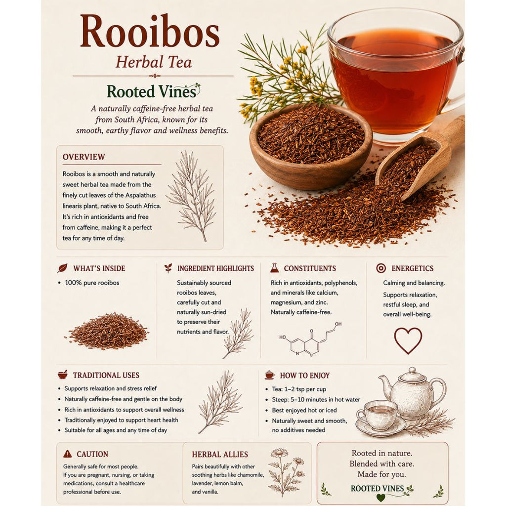 Rooibos Tea | Caffeine-Free Herbal | Rooted Vines