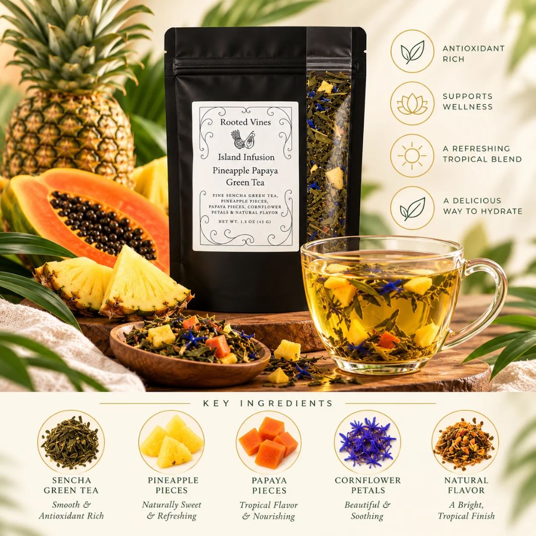 Island Infusion Pineapple Papaya  Green Tea