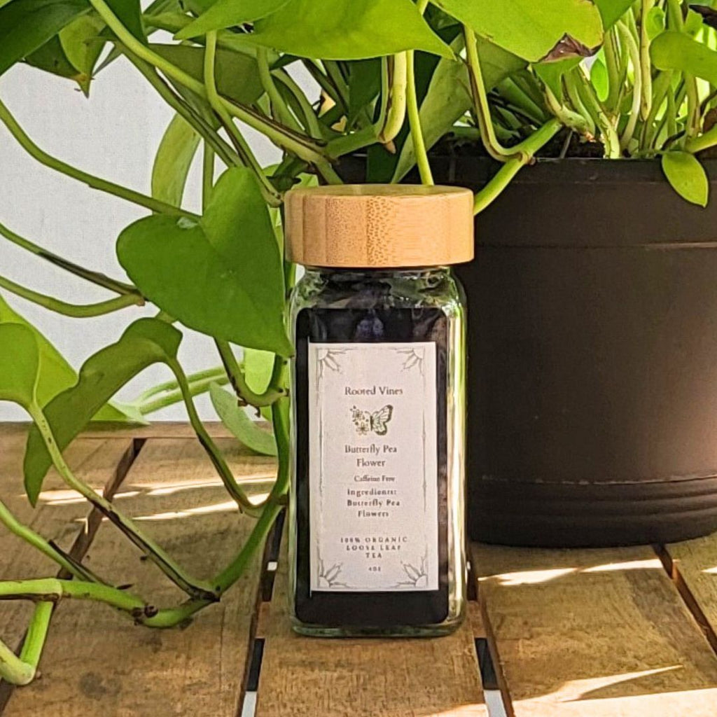 Butterfly Pea Flower Tea – Color-Changing, Caffeine-Free (4oz)