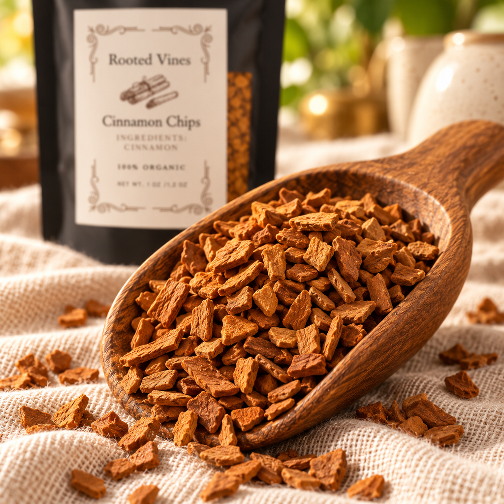 Rooted Vines cinnamon chips ingredient macro