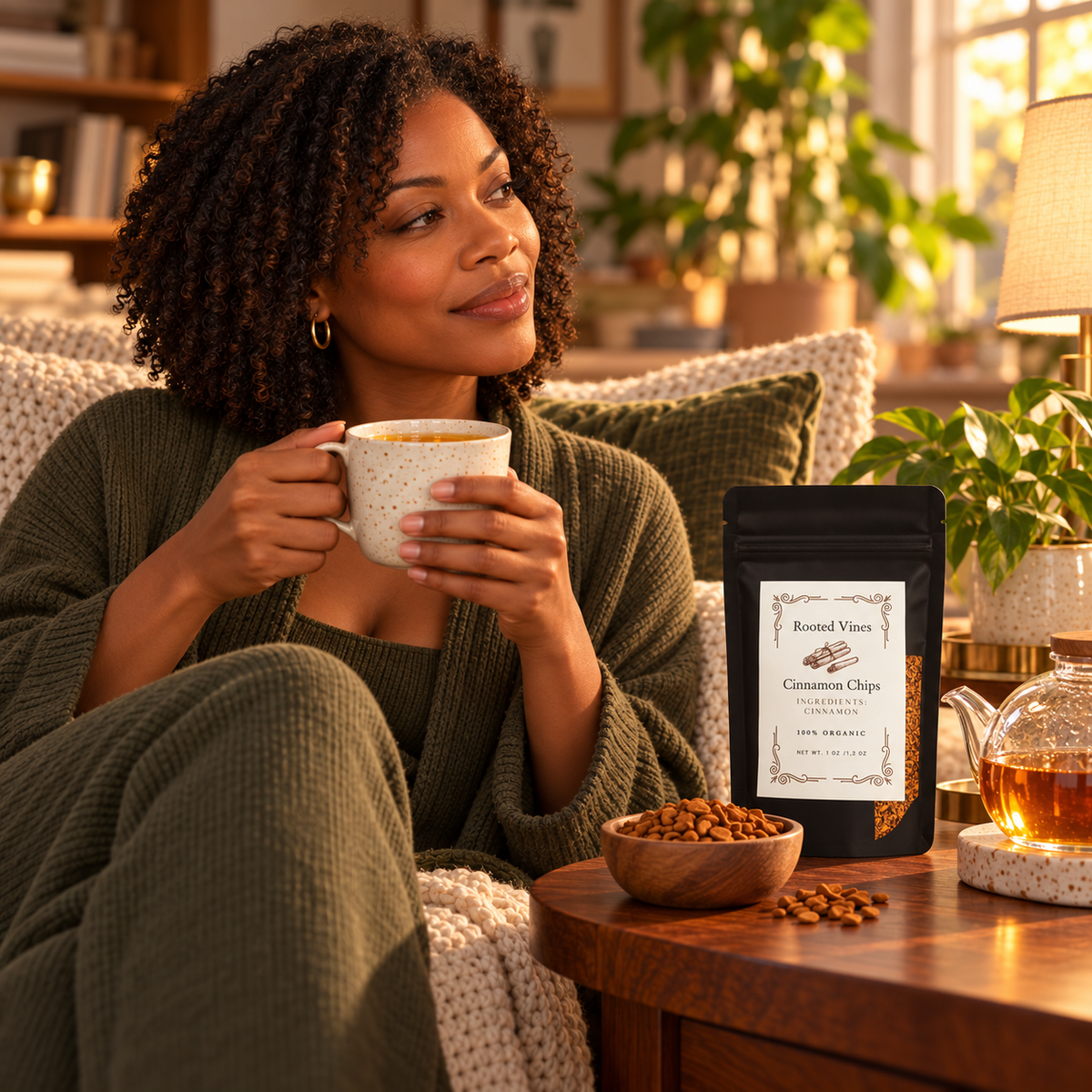 Rooted Vines Cinnamon Chips lifestyle ritual