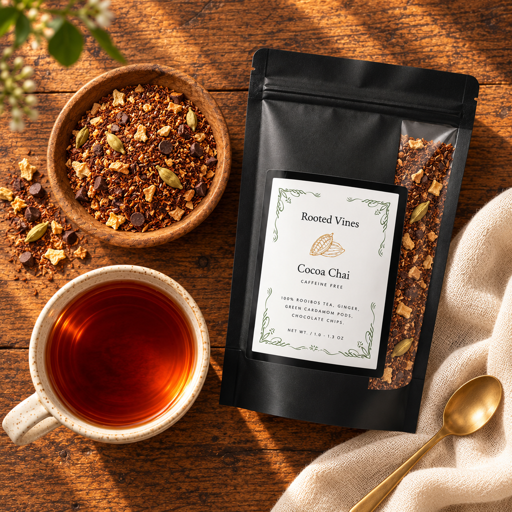 Cocoa Chai overhead tea ritual