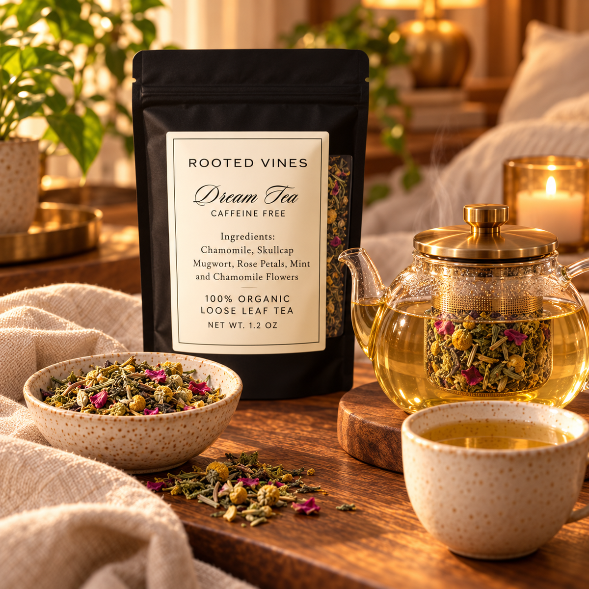 Dream Herbal Tea steeping