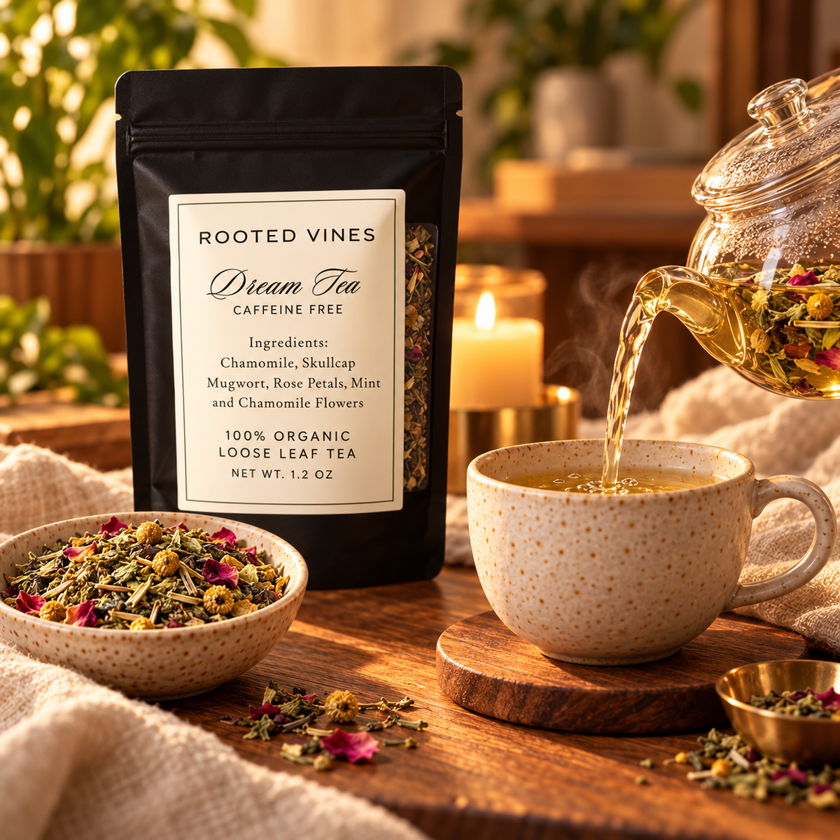 Pouring Dream Herbal Tea