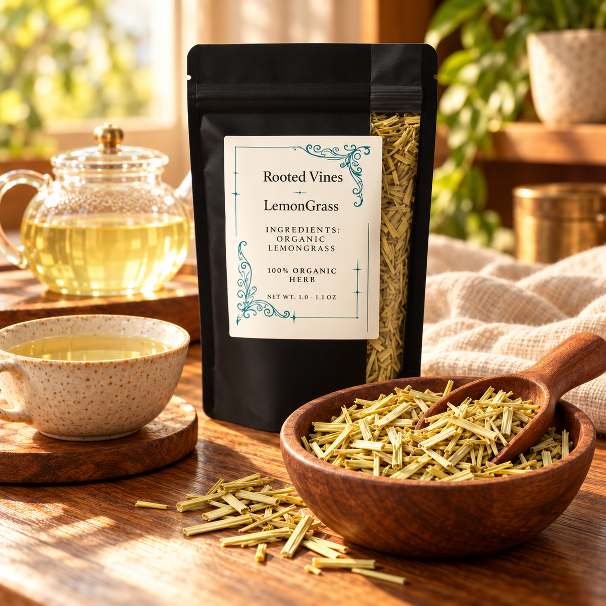 Dried lemongrass ingredient macro