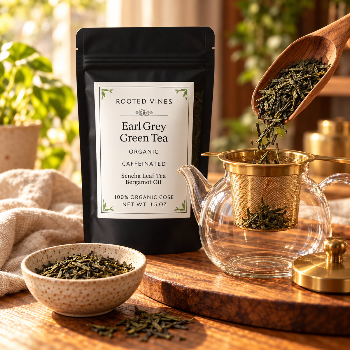 Earl Grey Bergamot Green Tea 04 preparation