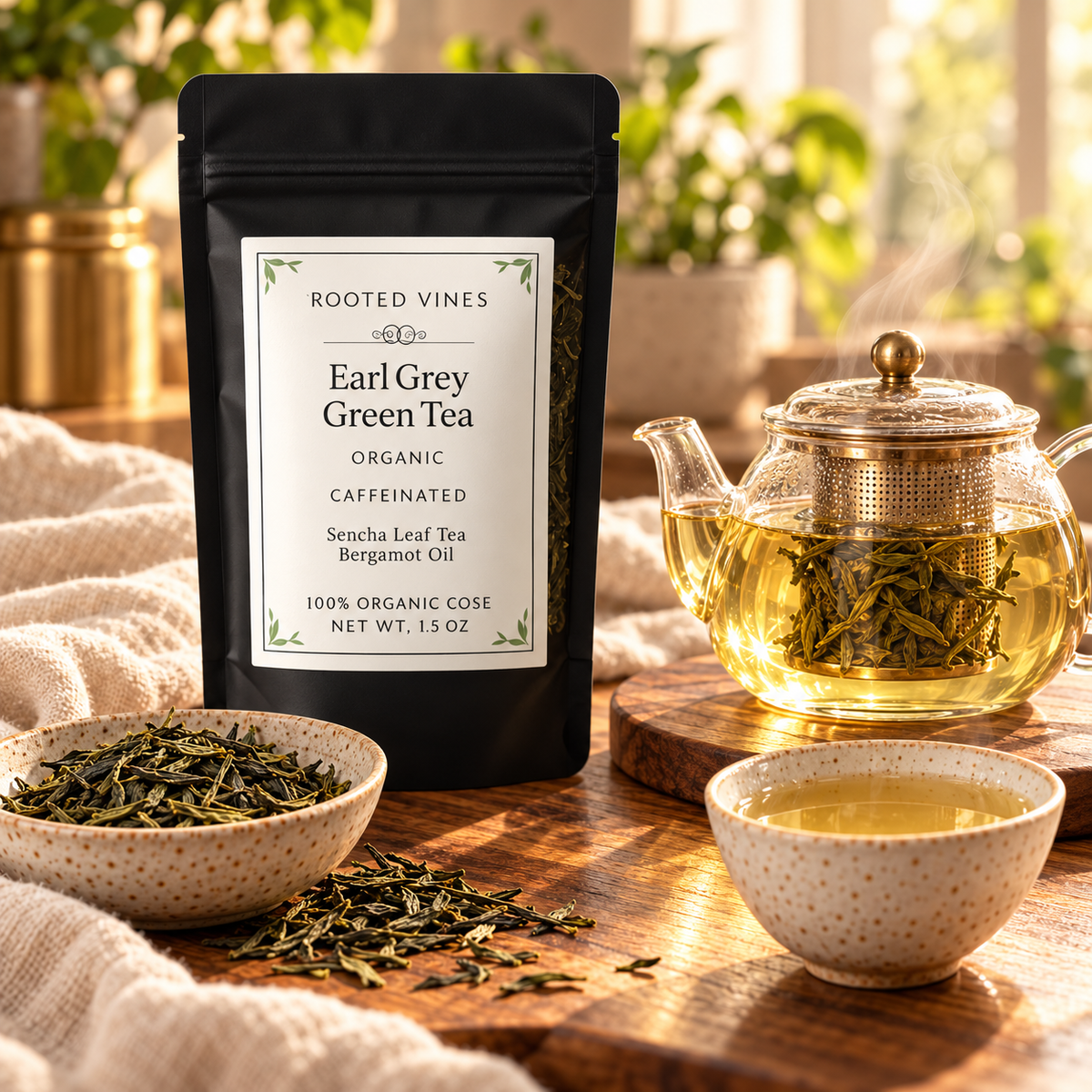 Earl Grey Bergamot Green Tea 05 steeping