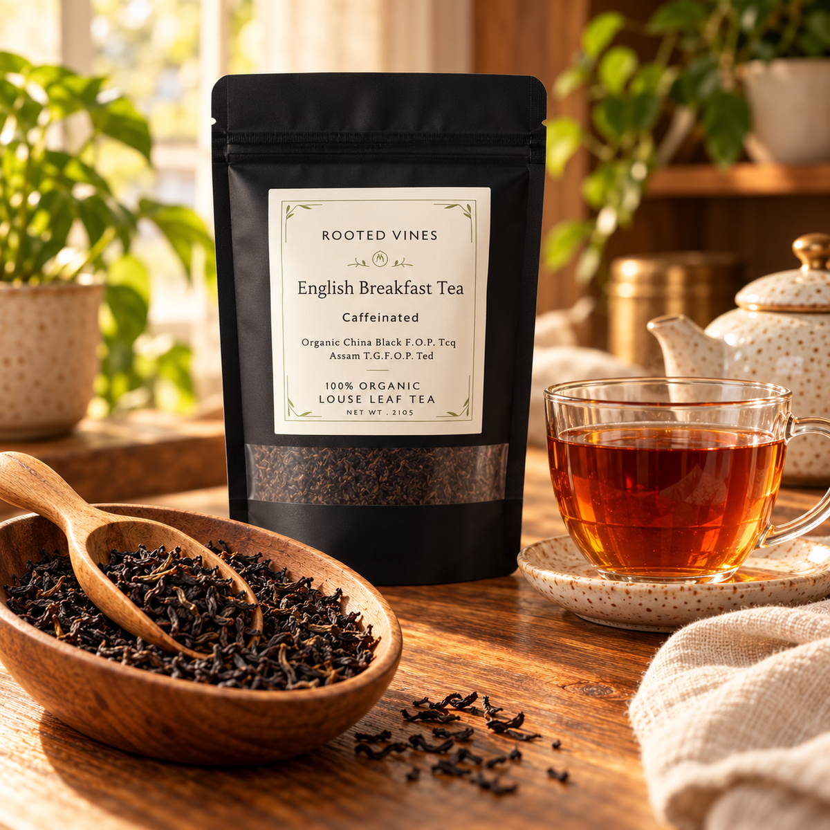English Breakfast Black Tea 02 ingredient macro