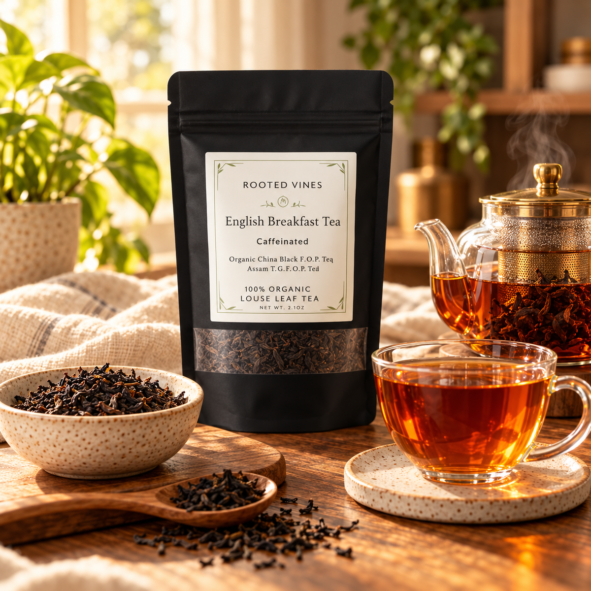 English Breakfast Black Tea 05 steeping